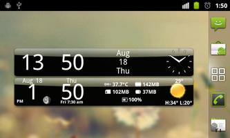 Smoked Glass Weather Clock