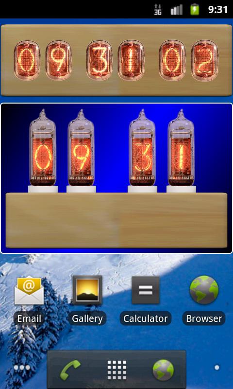 Nixie Tube Clock Widget (LITE)