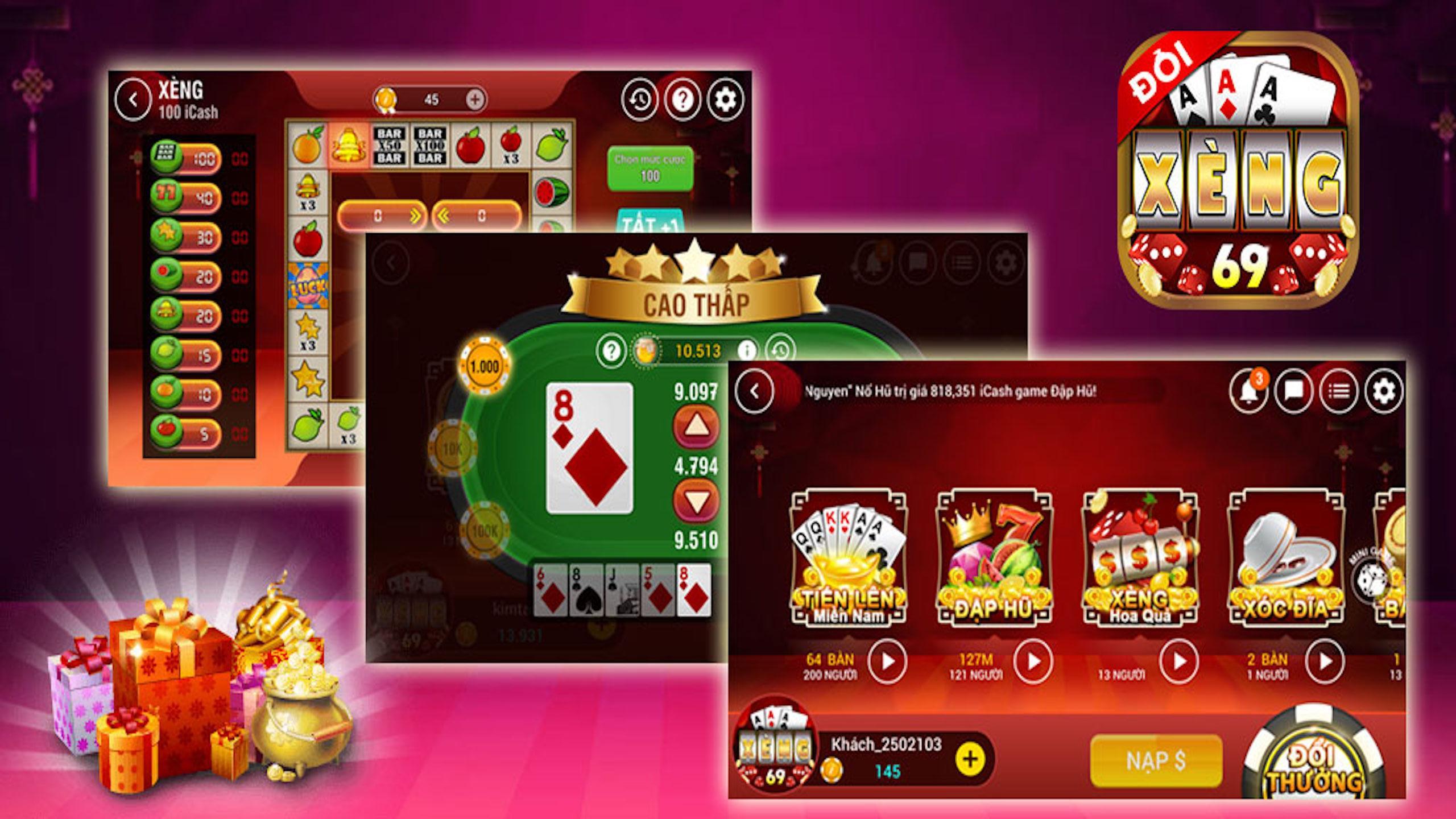 Xeng club 69 - Game danh bai doi thuong 2018