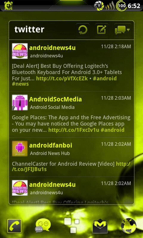 GOWidget Theme SulpYellow-Free