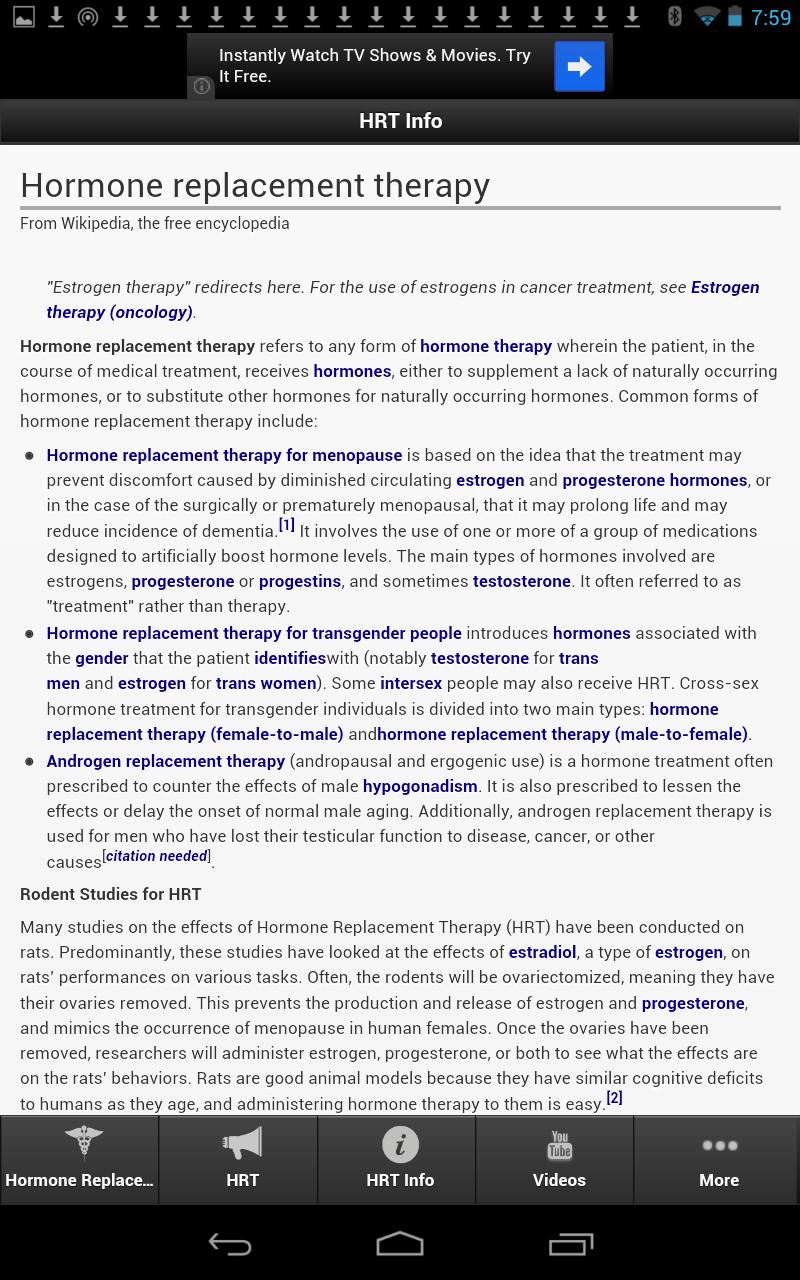 Hormone Replacement Therapy