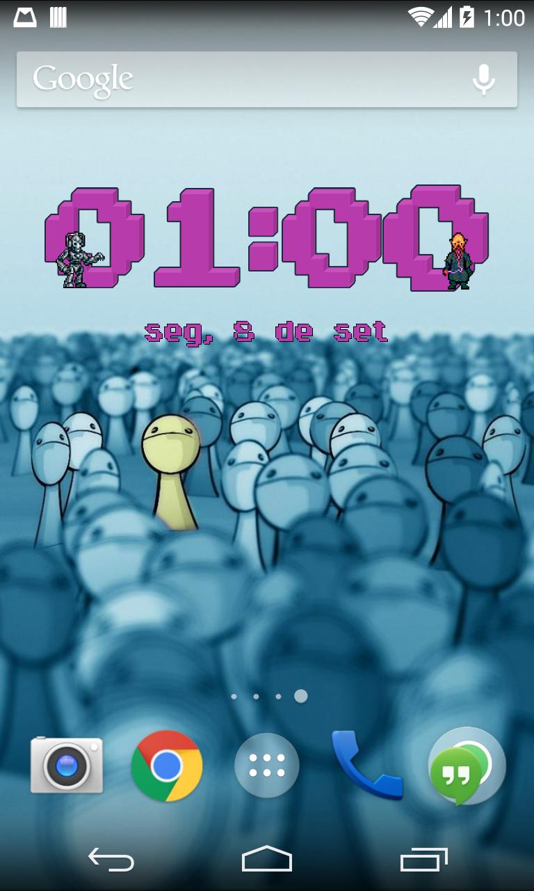 Doctor Who Pixel Clock Widget