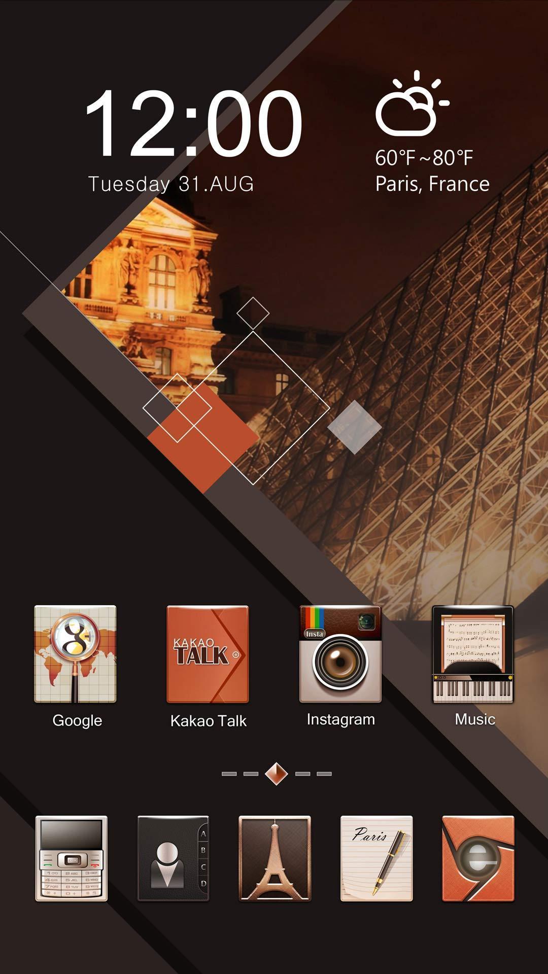 Paris Style GO Launcher Theme