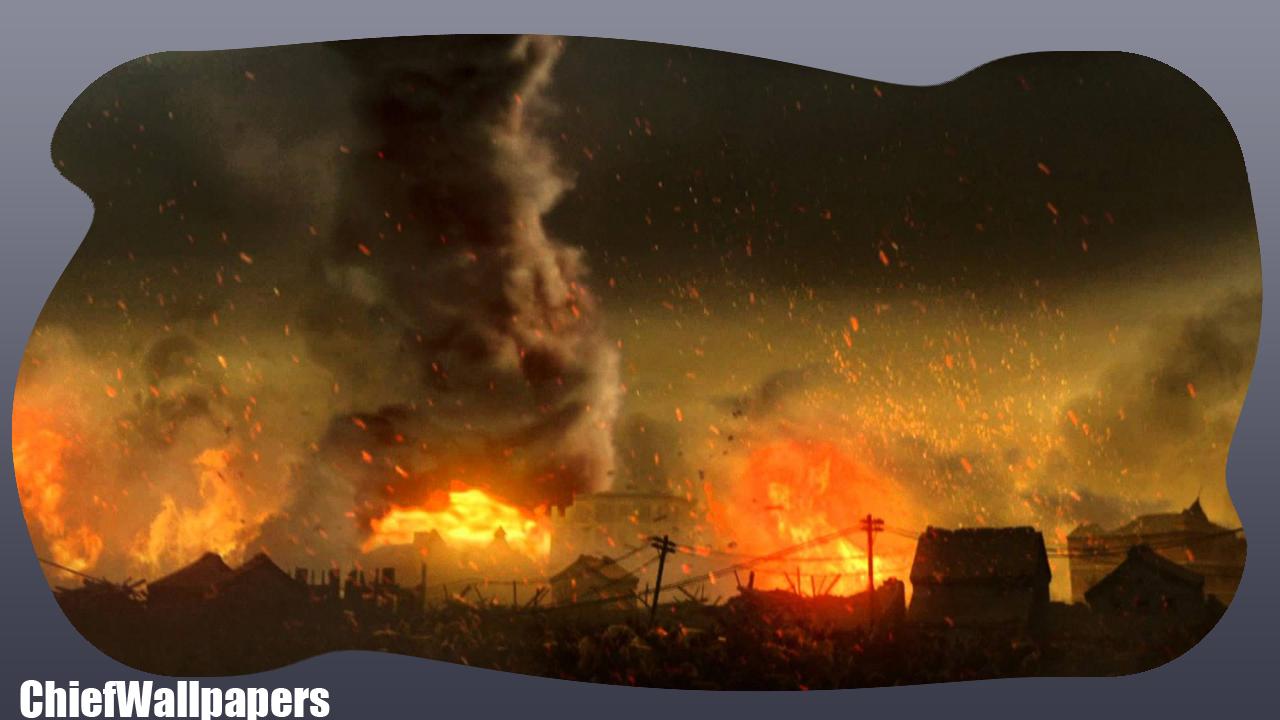 Tornado Fire Wallpaper