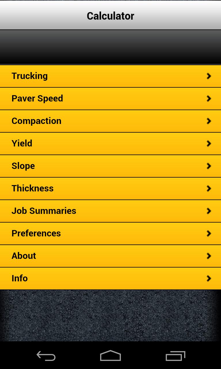 Caterpillar Paving Calculator