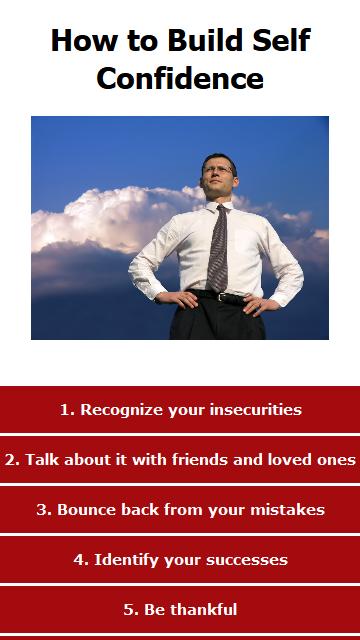 How to Build Self Confidence