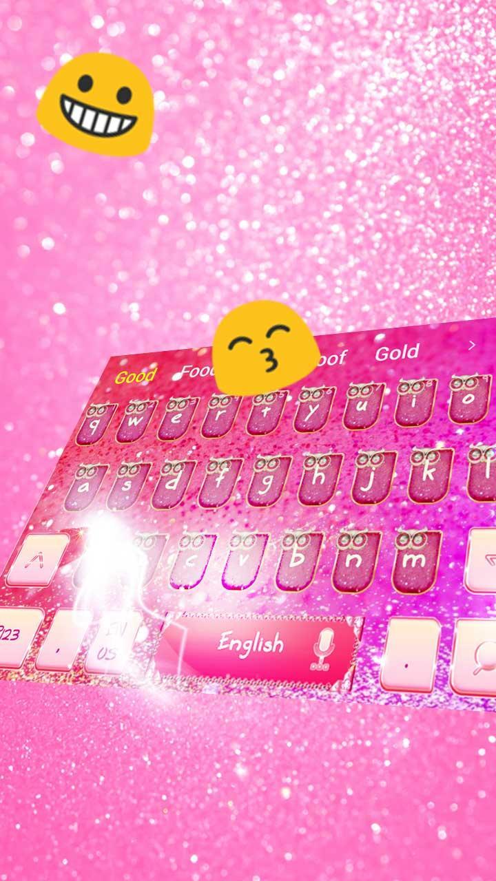 Pink Diamond Owl Keyboard