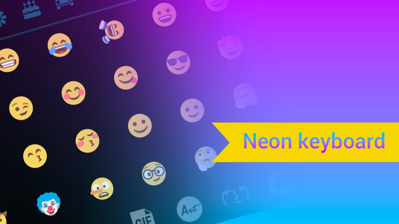 Emoji Smart Neon Keyboard