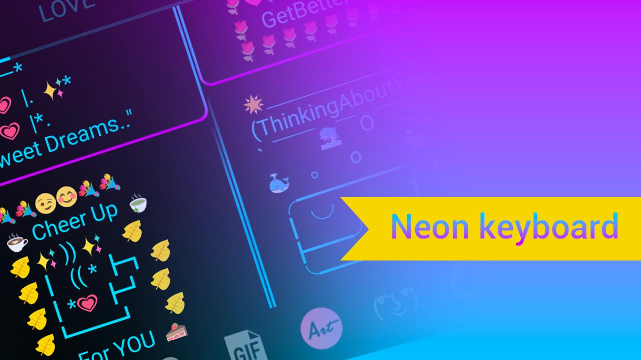 Emoji Smart Neon Keyboard