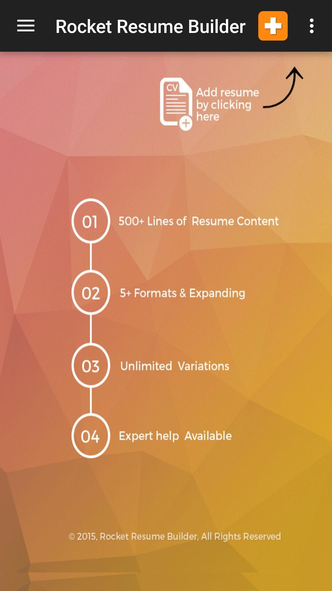 Rocket Resume Builder