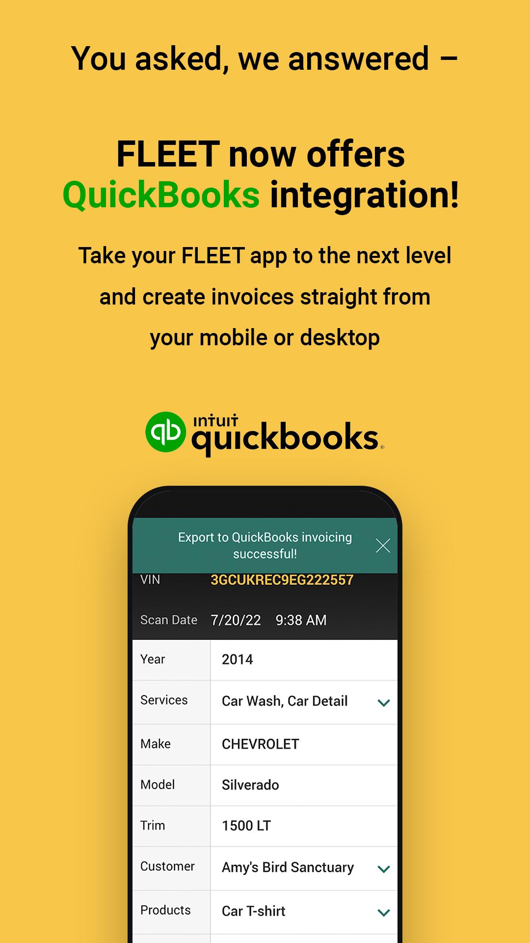 FLEET Vehicle Barcode Scanner