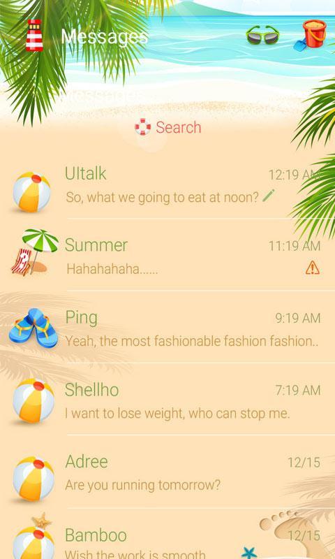 (FREE) GO SMS SUMMER THEME