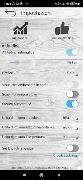 Professional barometer