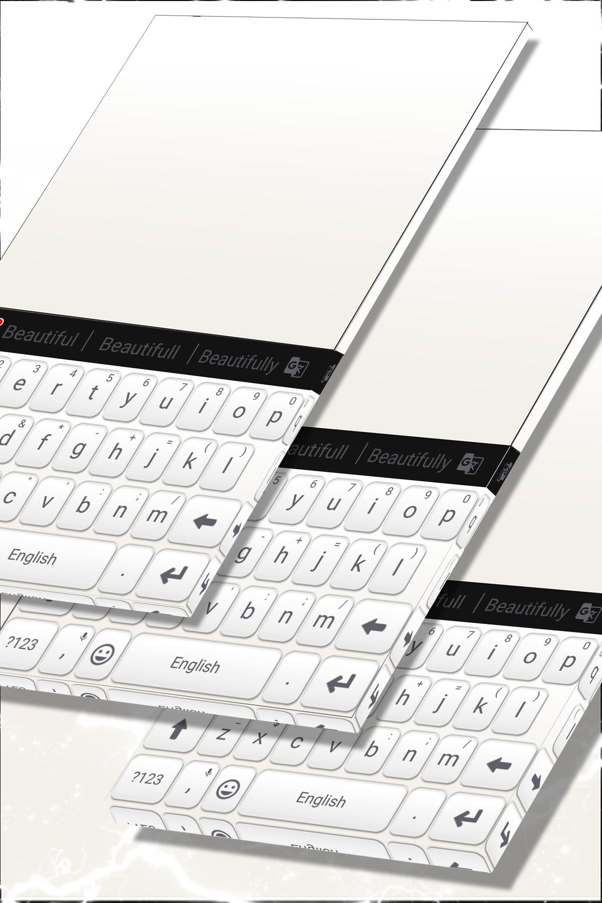 White Keyboard For Android