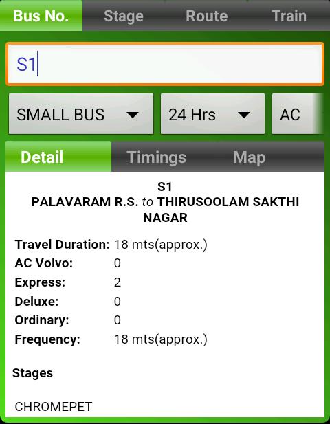 MTC Bus Route Lite