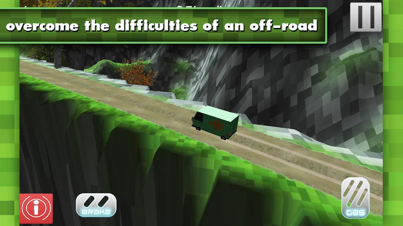 Hill Climb Blocky Truck PRO
