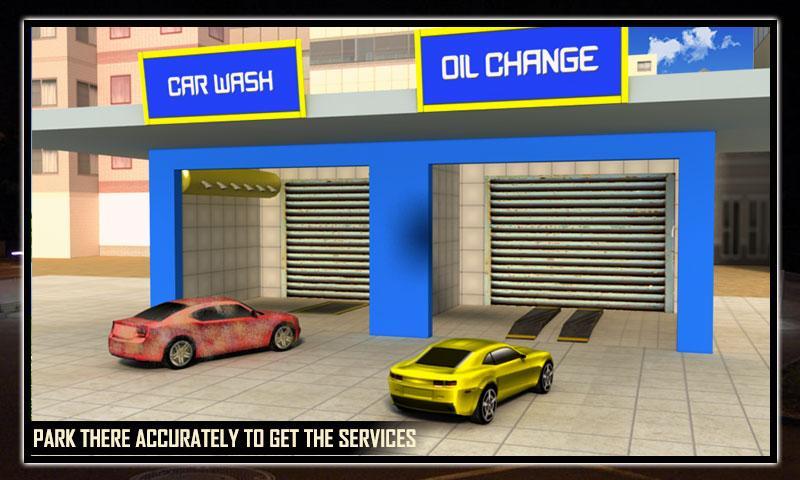 Service Station Car Wash 3D