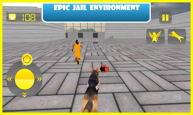 Flying Police Dog Prison Break