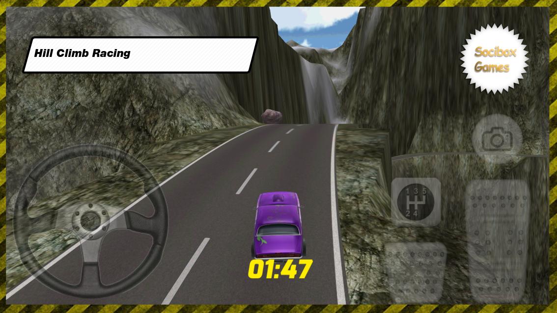 Rocky Purple Hill Climb Racing