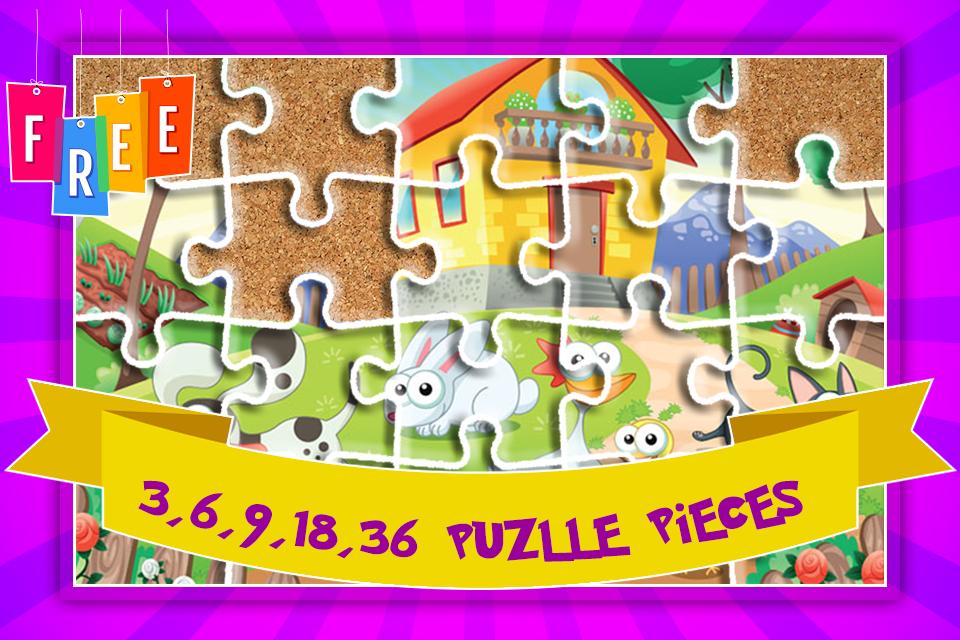 Farm Animal Puzzle Free