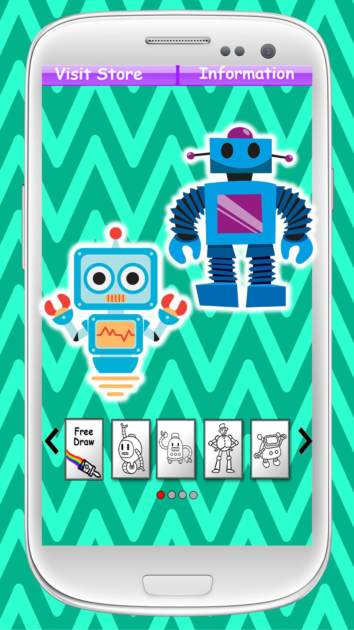 Coloring Book Robots