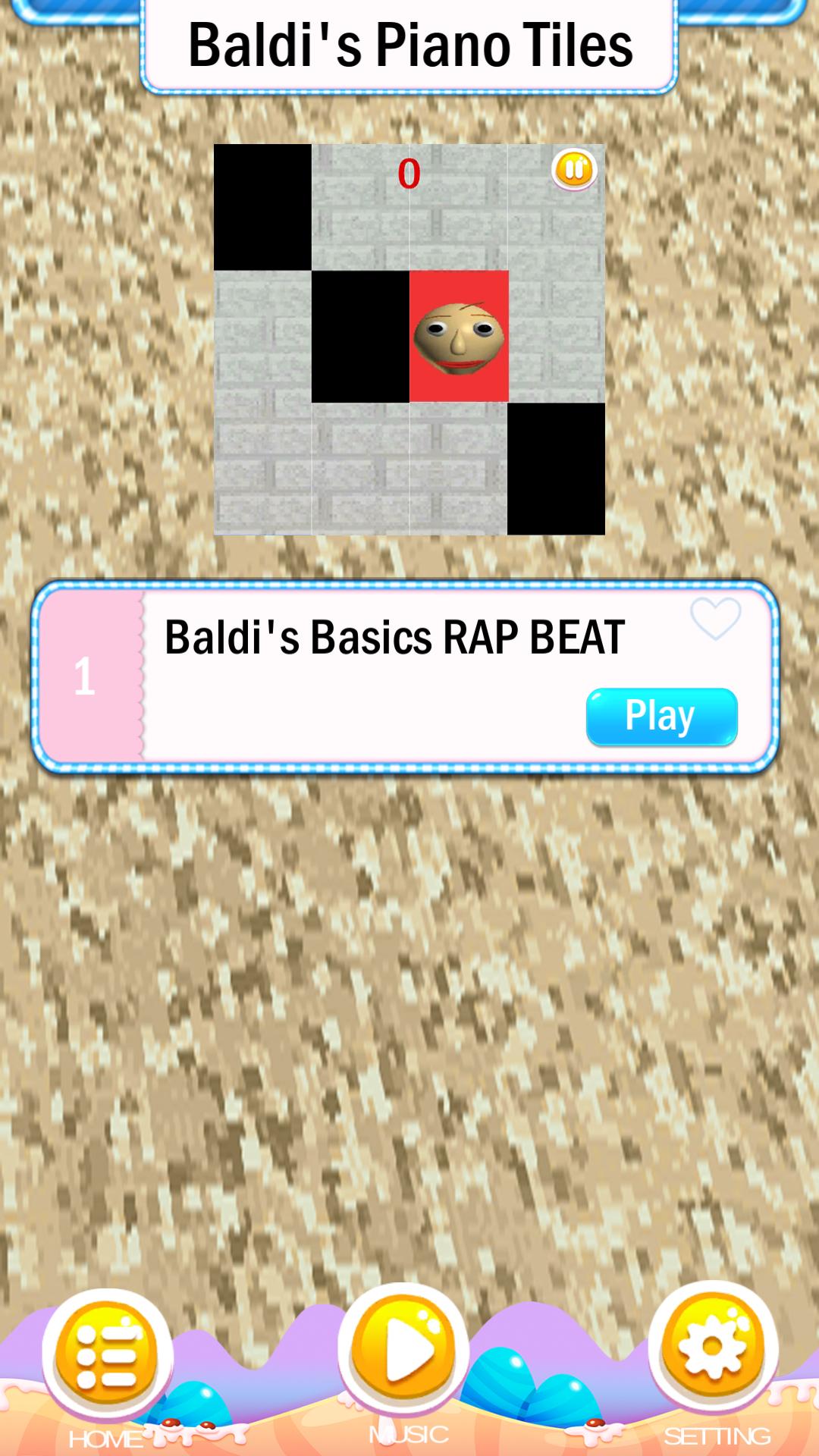 Baldi's Basics in Piano Tiles