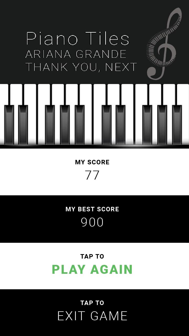 Ariana Grande thank u next - Piano Tap Free