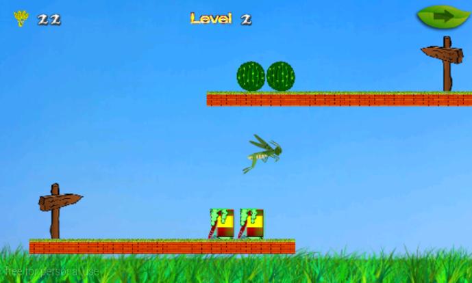 Hungry Grasshopper Jumping