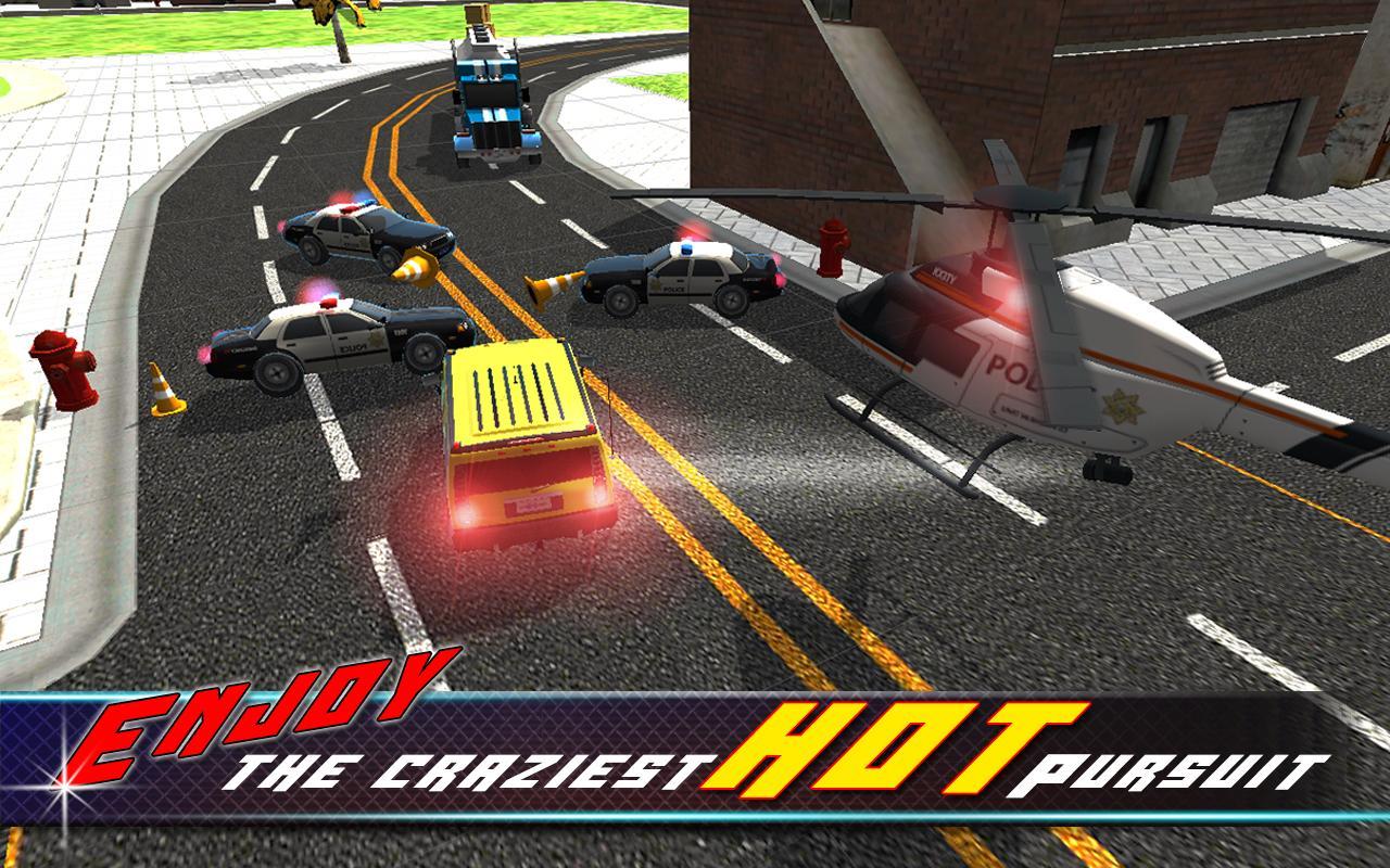 Real Police Car chase 2017: crime city simulator