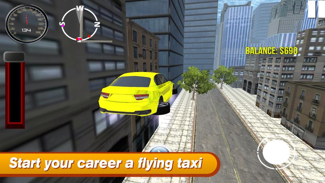 Flying Crazy Taxi Simulator
