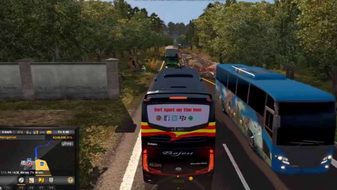 Simulator bus Indonesia Lintas Jawa