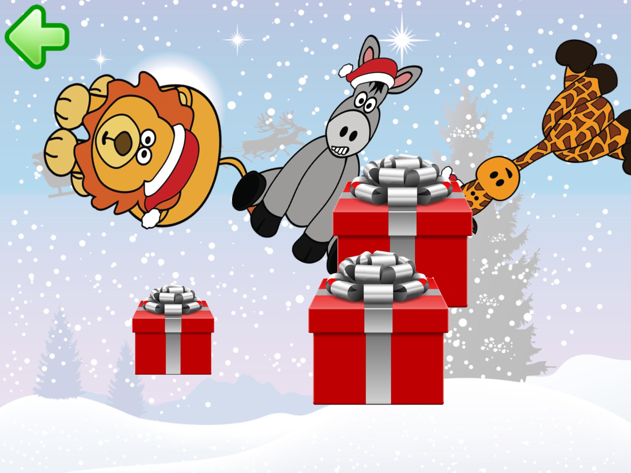 Puzzle: Christmas animals HD