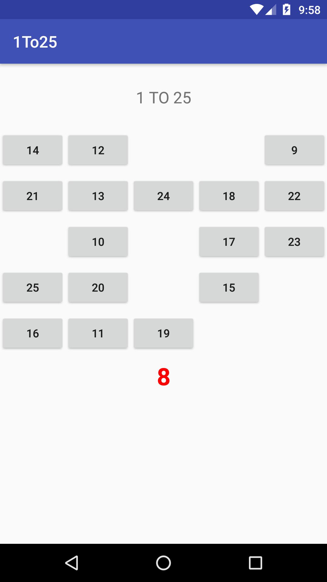 1 to 25