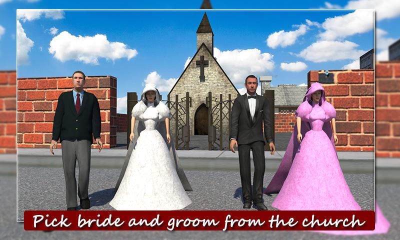 Wedding Luxury Limousine 3D